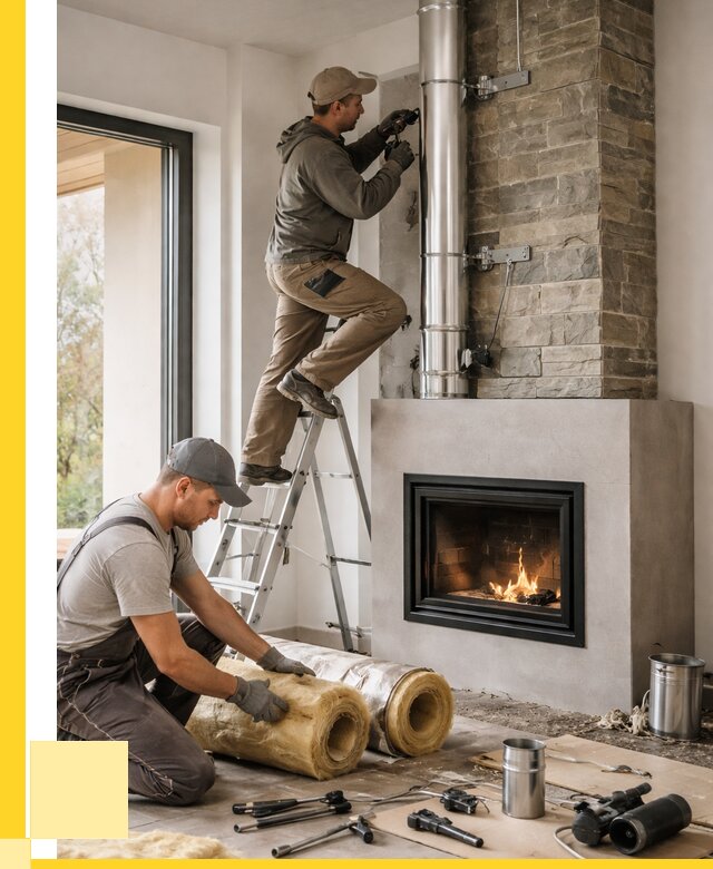 Монтаж дымоходов для каминов в Дубне от 15314 р. ЭриданДбн