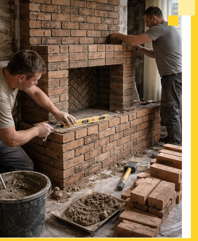 Изготовление и установка кирпичных каминов в Дубне