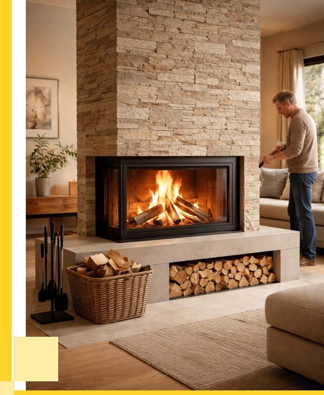 Дровяной камин под ключ в Дубне от 204180 р. | ЭриданДбн