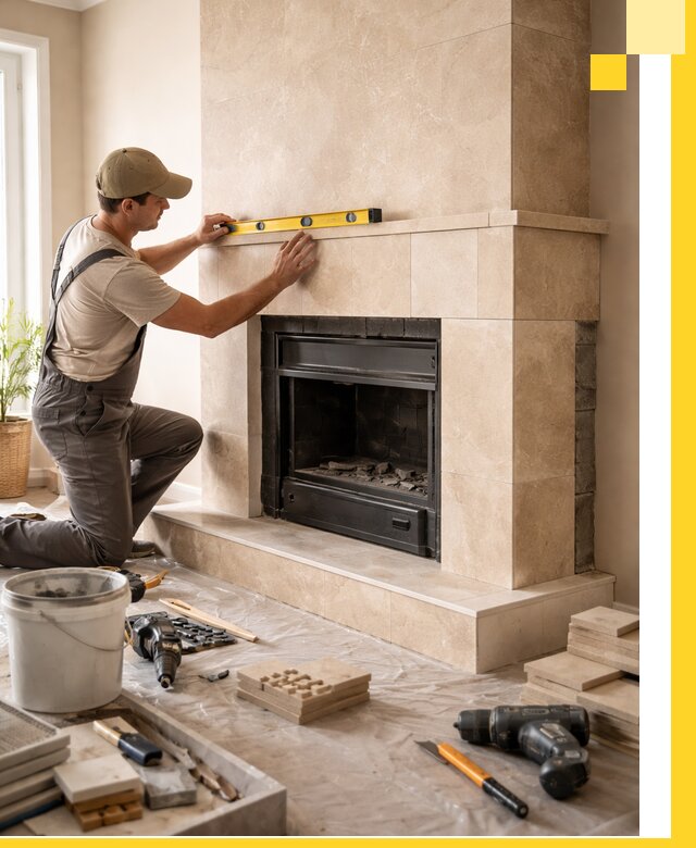 Установка и монтаж каминов в частном доме под ключ в Дубне