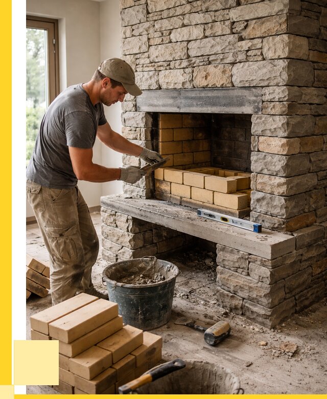 Кладка каминов и камина в Дубне от 25523 р. ЭриданДбн