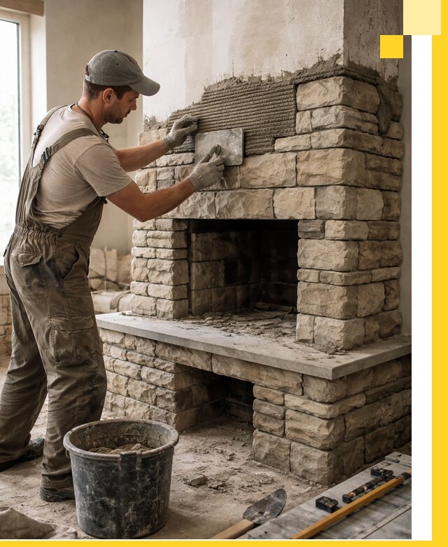 Строительство каминов под ключ в Дубне от проектирования до монтажа