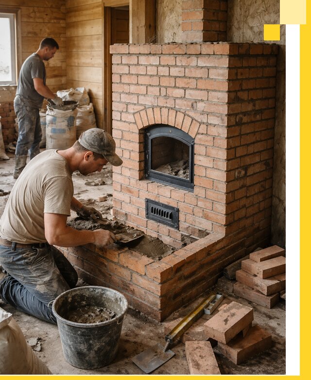 Профессиональное строительство печей в Дубне под ключ