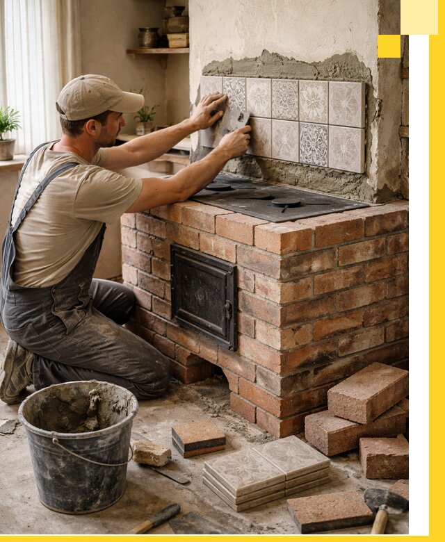 Печи с плитой на заказ монтаж гарантия и сервис в Дубне