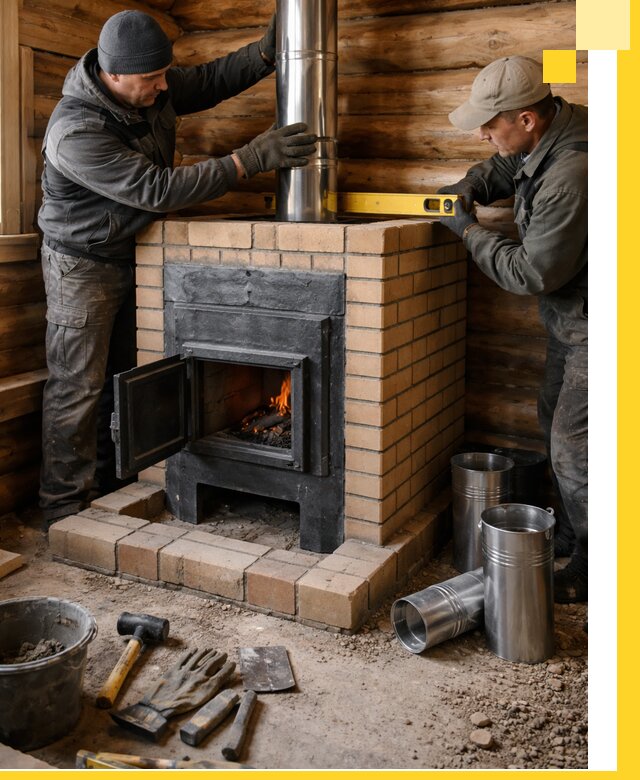 Проектирование, изготовление и установка банных печей в Дубне