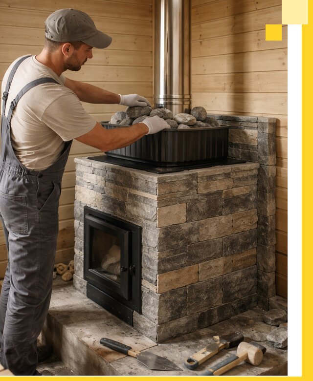 Печи для парной в Дубне, производство, монтаж и обслуживание