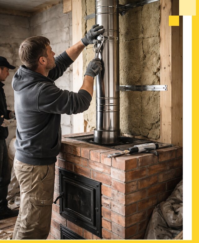 Изготовление и монтаж печей и дымоходов под ключ в Дубне