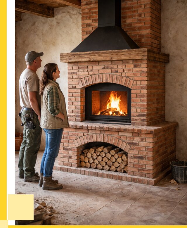 Печи камины из кирпича в Дубне от 122508 р. | ЭриданДбн