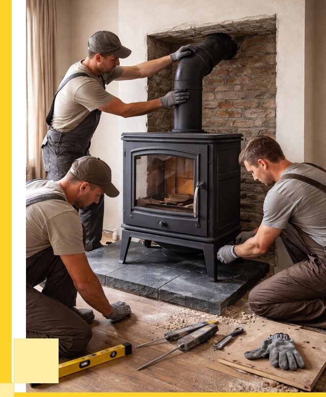 Монтаж печи камина в частном доме в Дубне от 25523 р. | ЭриданДбн