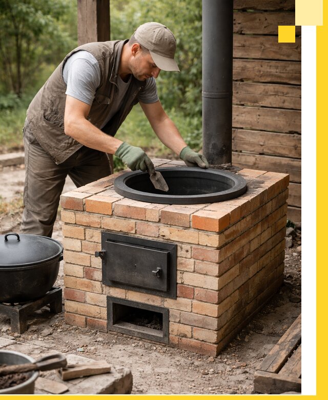 Изготовление и установка печей для казана в Дубне под ключ