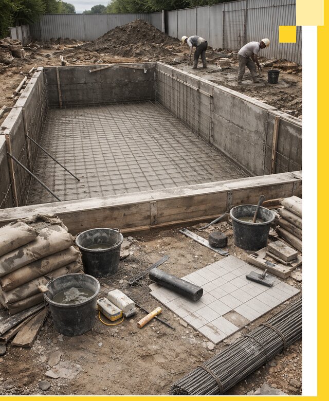 Строительство бассейнов под ключ в Дубне, дизайн и монтаж