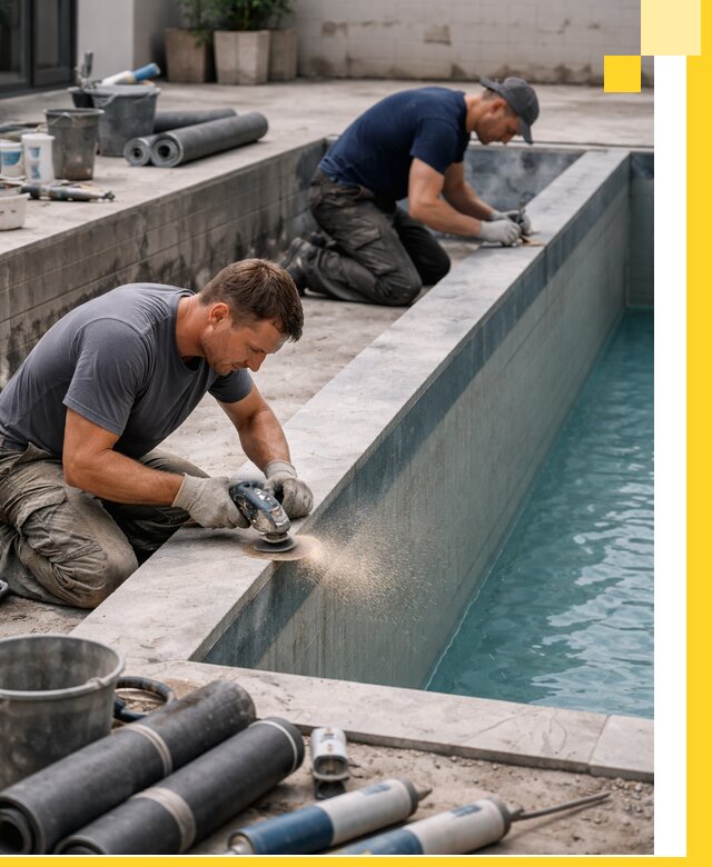 Профессиональный ремонт бассейнов под ключ в Дубне