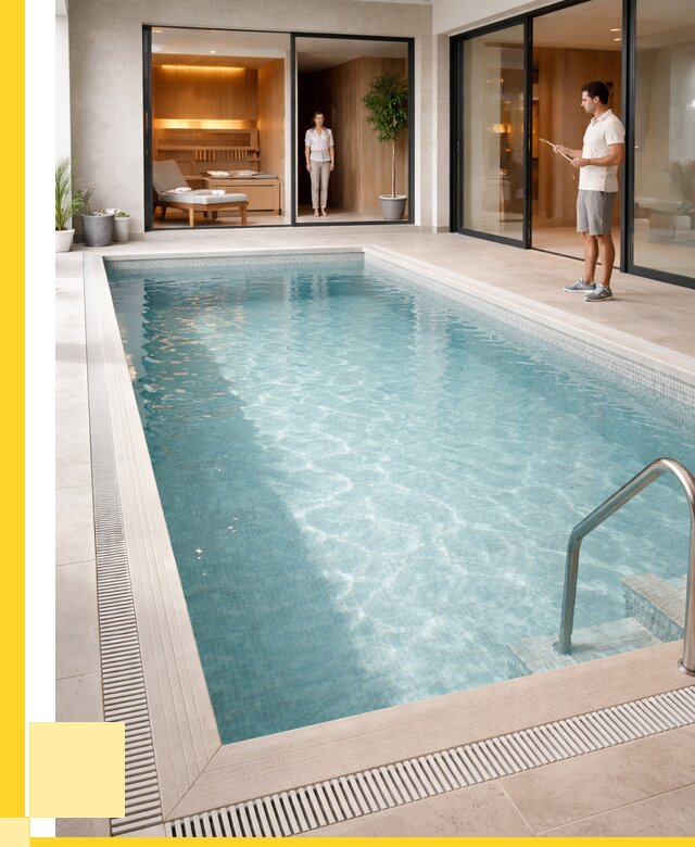 Отделка бассейна пленкой ПВХ в Дубне от 3573 р. - ЭриданДбн