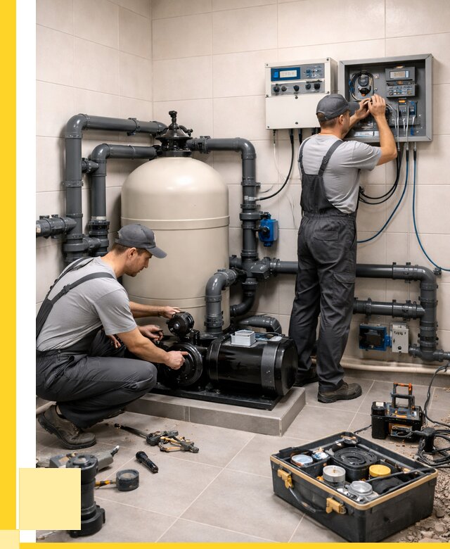 Монтаж оборудования для бассейнов в Дубне от 40836 р. | ЭриданДбн