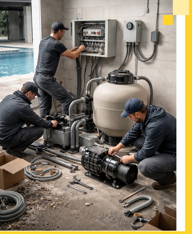 Профессиональный монтаж оборудования для бассейнов в Дубне