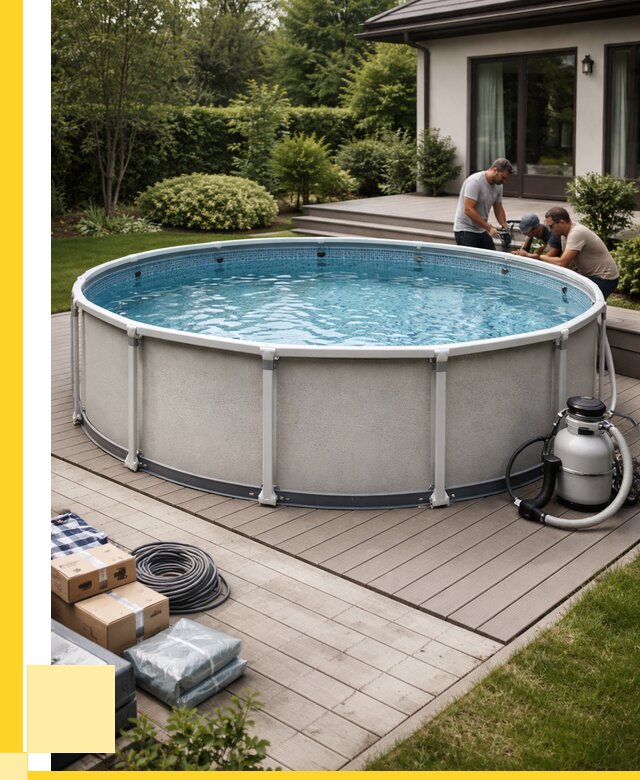 Купить каркасные бассейны в Дубне от 45941 р. | ЭриданДбн