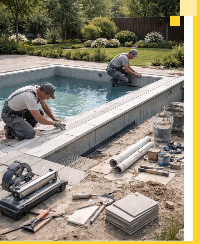 Строительство открытых бассейнов под ключ в Дубне профессионально