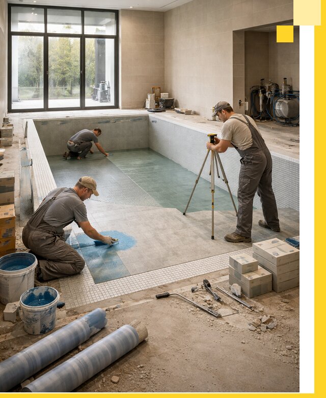 Проект и строительство закрытых бассейнов в Дубне под ключ