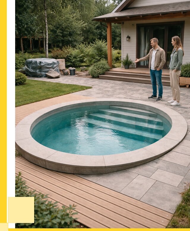 Бассейн на даче под ключ в Дубне от 204180 р., ЭриданДбн