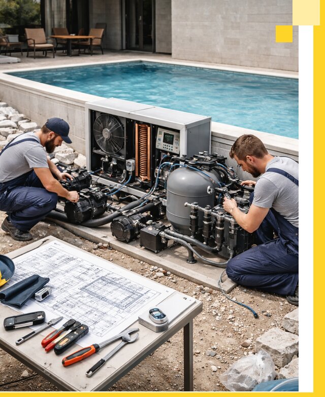 Проектирование и монтаж бассейнов с подогревом в Дубне