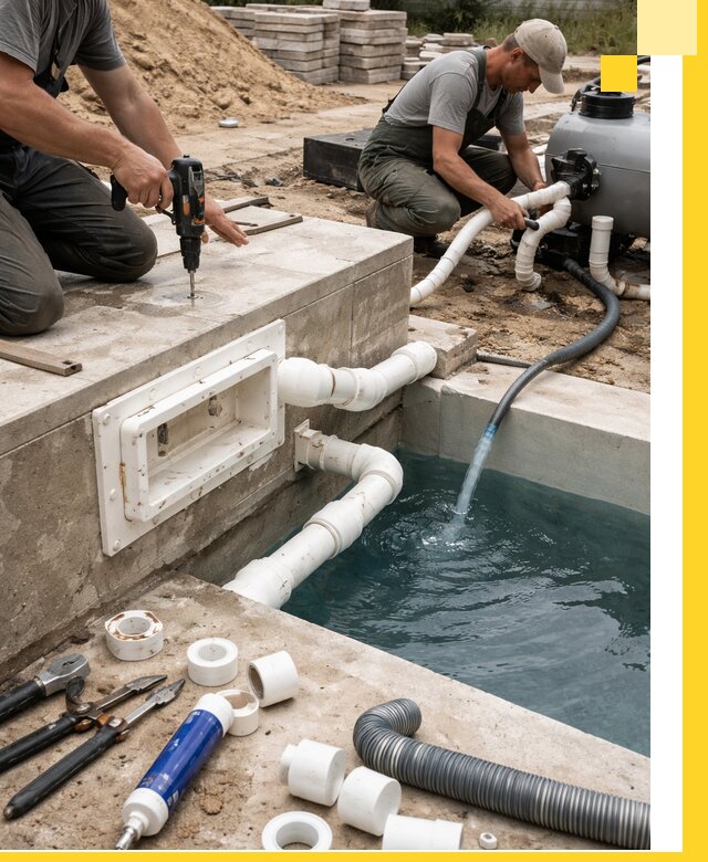 Строительство скиммерных бассейнов под ключ в Дубне