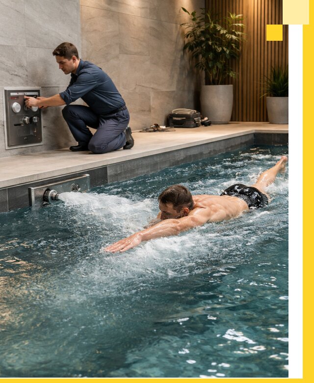 Проектирование и монтаж бассейнов с противотоком в Дубне