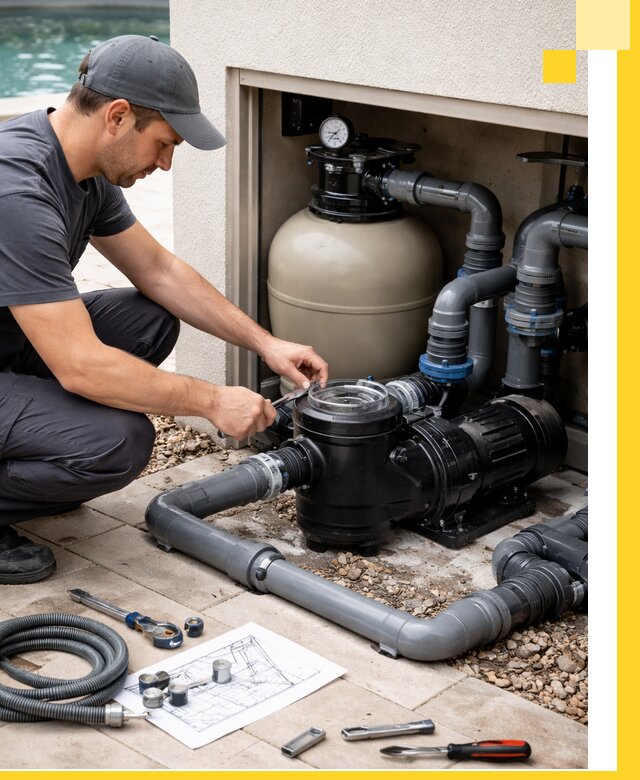 Поставка, монтаж и сервис насосов для бассейнов в Дубне