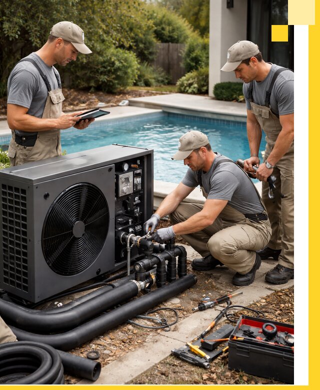 Проектирование и установка тепловых насосов для бассейнов в Дубне