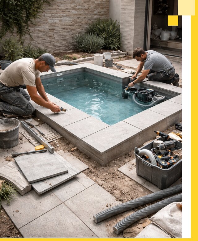 Мини бассейны под ключ в Дубне, дизайн и установка