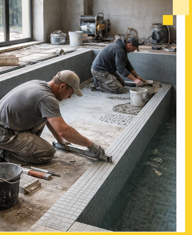 Строительство бассейна в частном доме в Дубне под ключ