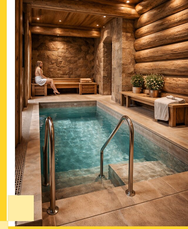 Аренда бани с бассейном в Дубне от 1531350 р. | ЭриданДбн