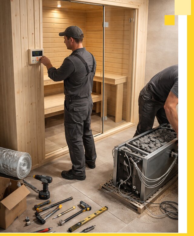 Поставка, установка и монтаж электрических саун в Дубне