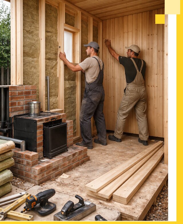 Строительство и установка дачных саун под ключ в Дубне