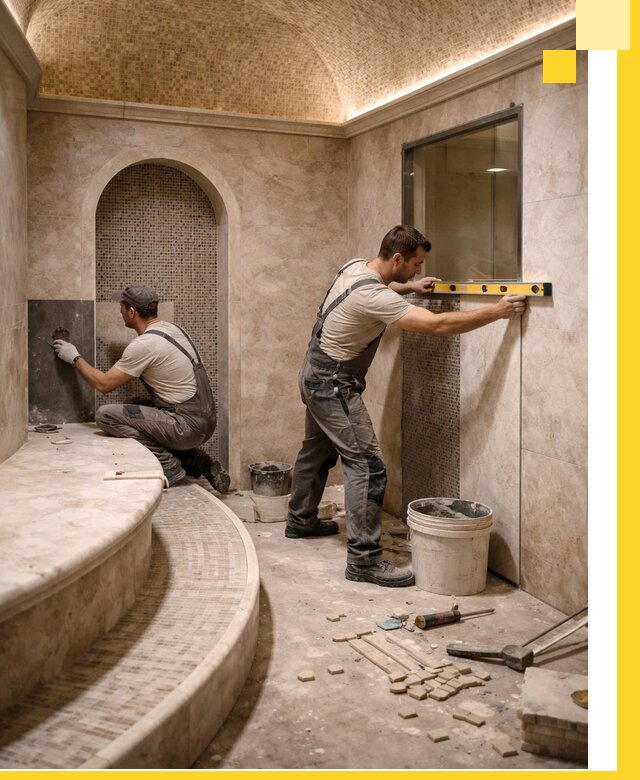 Проектирование и строительство саун с хамамом под ключ в Дубне