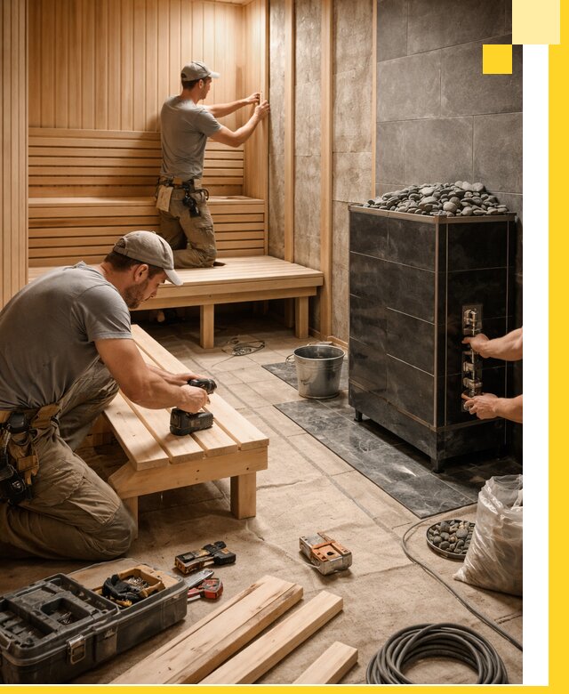 Дизайн и строительство интерьерных саун под ключ в Дубне
