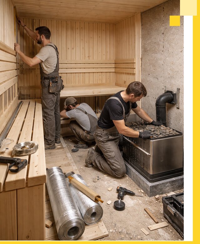 Индивидуальные сауны на заказ в Дубне под ключ, проект и монтаж