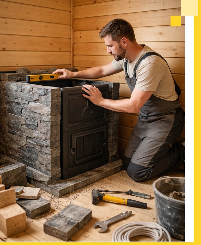 Производство и установка печей для саун под ключ в Дубне