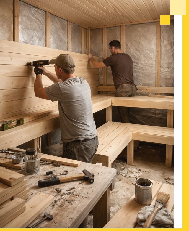 Профессиональная отделка бань и саун под ключ в Дубне