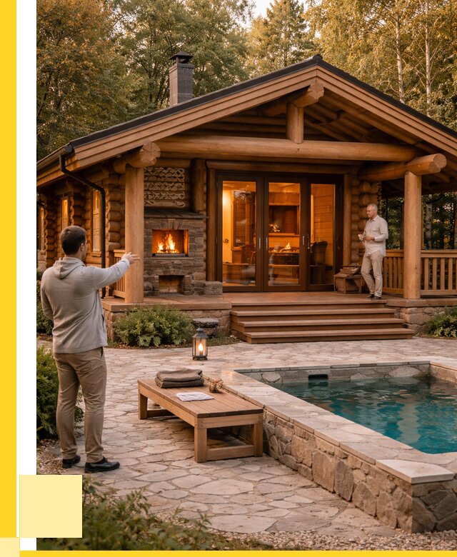 Проекты бань и хамам в Дубне от 25523 р. | ЭриданДбн