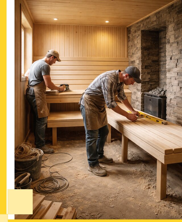 Отделка бани в Дубне: внутренняя отделка от 3063 р. | ЭриданДбн