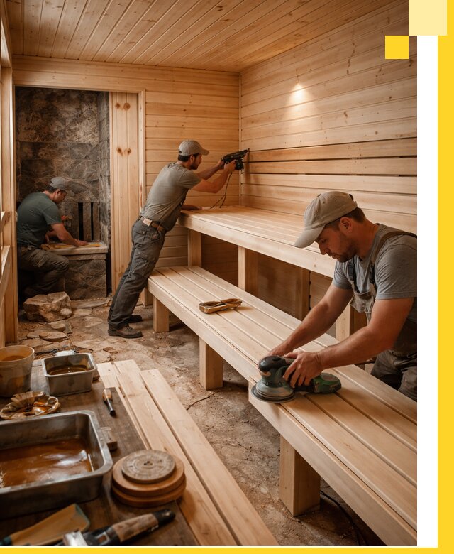 Профессиональная отделка бань в Дубне под ключ, с гарантией