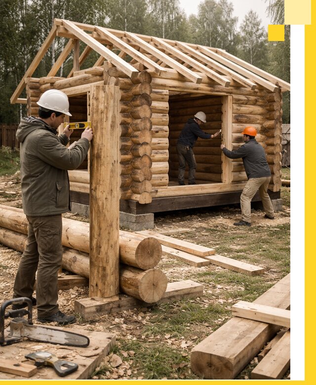 Строительство бань для дачи под ключ в Дубне с доставкой и монтажом