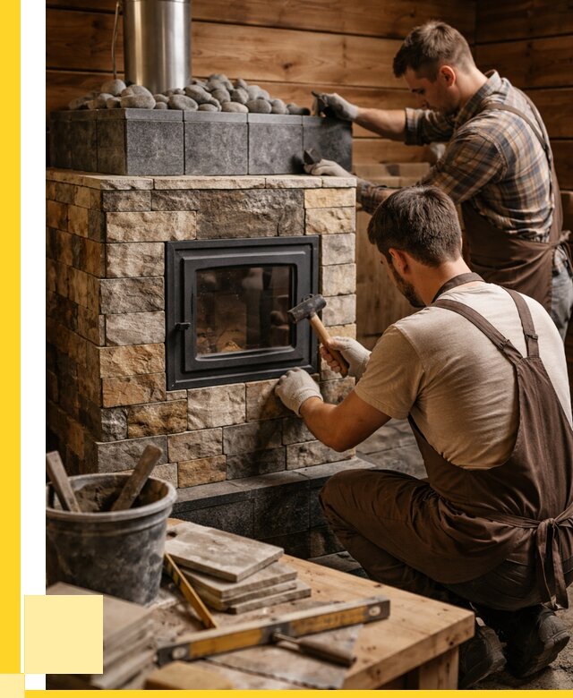 Облицовка банной печи в Дубне от 15314 р. | ЭриданДбн