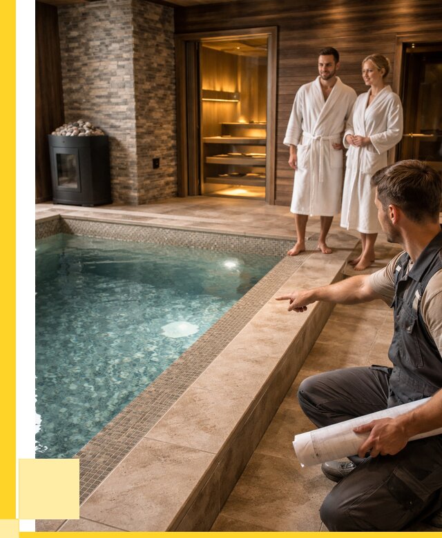 Проект бани с бассейном под ключ в Дубне от 66359 р. | ЭриданДбн