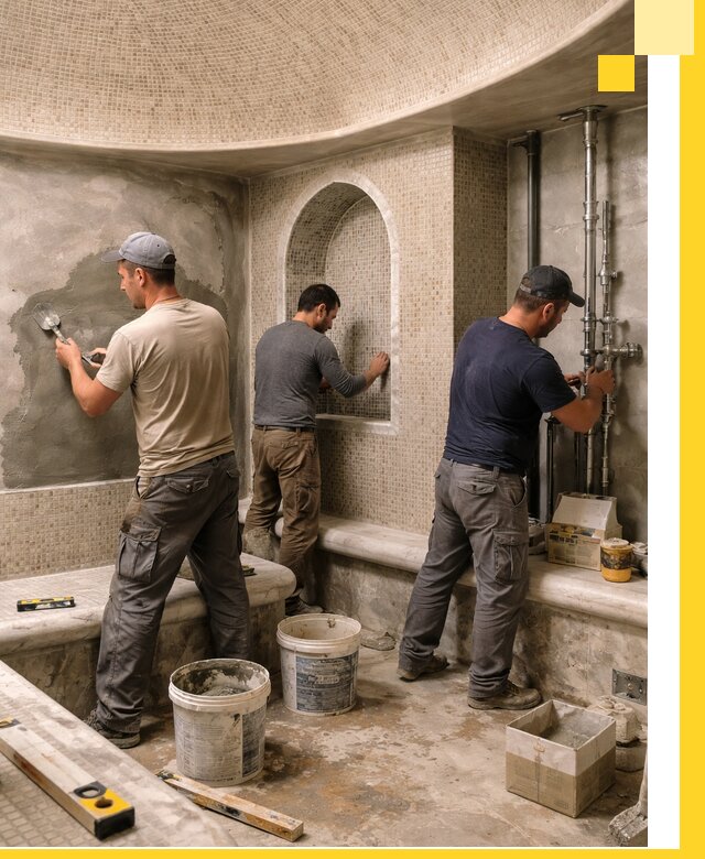 Профессиональный монтаж хамамов под ключ в Дубне с гарантией