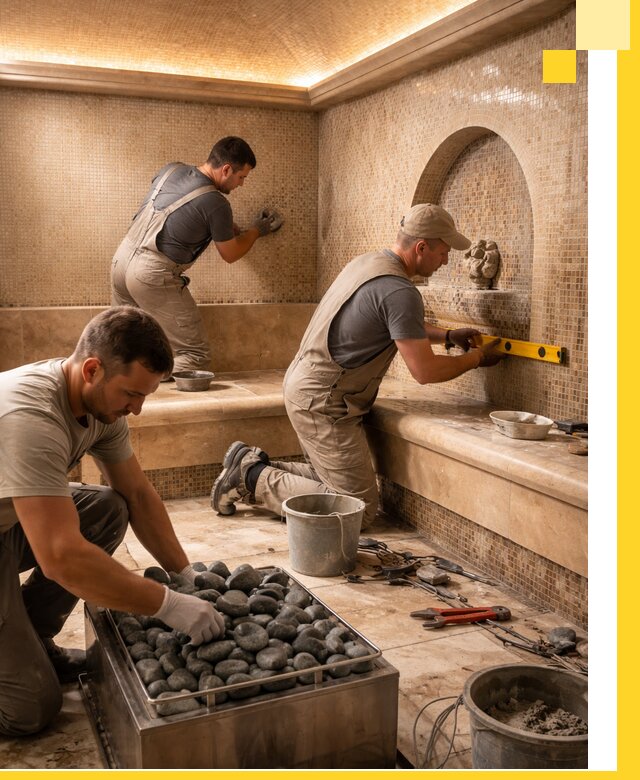 Проектирование и строительство хамама и сауны в Дубне