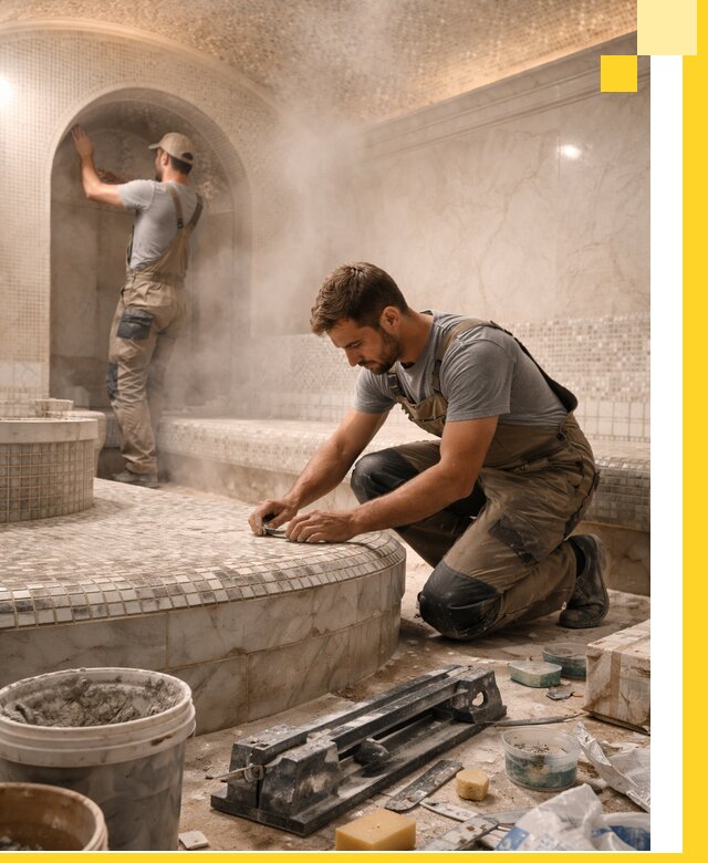 Профессиональный дизайн хамама и SPA под ключ в Дубне