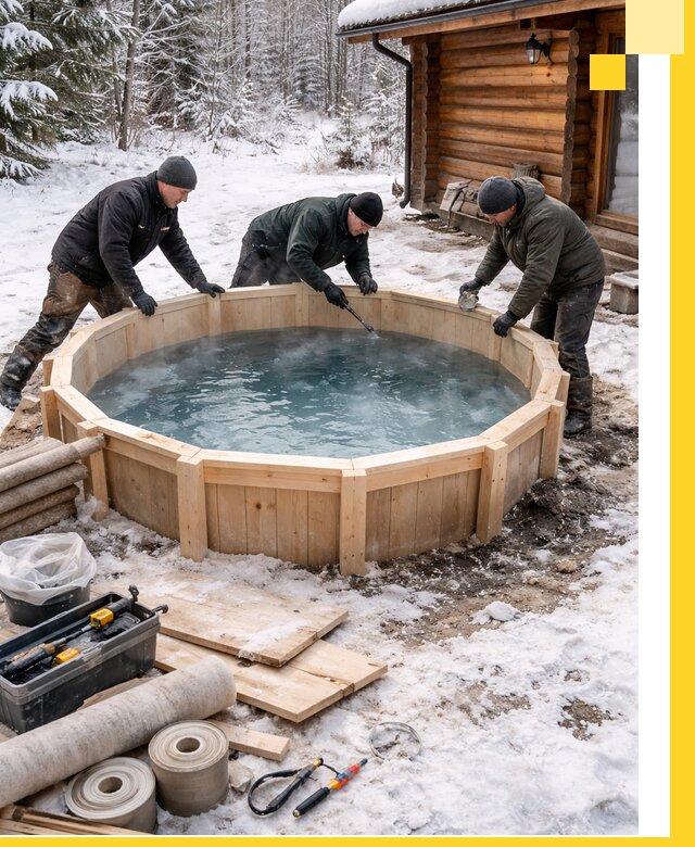 Изготовление и установка ледяных купелей под ключ в Дубне